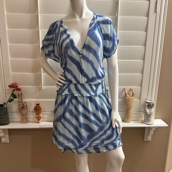 Rails Karla Watercolor Stripes Mini Dress - Picture 1 of 13